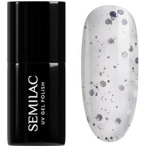 924 Semilac UV nagellak Silver & White Drops 7 ml