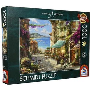 Schmidt Puzzle Legpuzzel Café Aan Rivièra Karton 1000 Stukjes