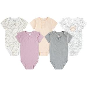 Huggies - Elevated Body - Katoenen Bodysuits - 5 Eenheden - Korte Mouwen