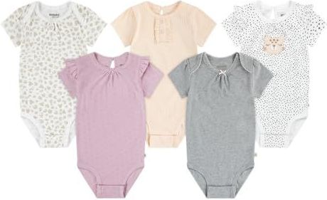 Huggies - Elevated Body - Katoenen Bodysuits - 5 Eenheden - Korte Mouwen