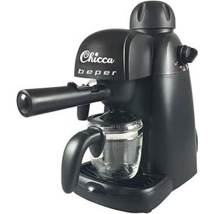 BEPER BC.002 Espressomachine, 800 W, 4 kopjes, ABS, Zwart