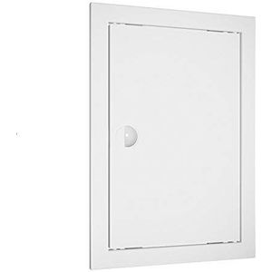 Inspectieklep met ventilatierooster, revisiedeur, toegangsdeur, ventilatierooster, ventilatie (25 x 40 cm, wit)