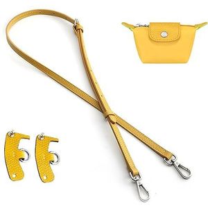 Jiesinlov Lederen portemonnee riemen vervanging crossbody schouderriem, geel, 0.47