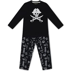 Charlie Choe Pyjama voor jongens, Zwart + Aop, 12 maanden