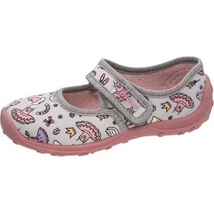 Fischer Boogy pantoffels voor meisjes, grijs/roze., 28 EU
