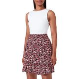 Vila Vicelina APA Hw Short Skirt/Su/Pb minirok voor dames, Biet Red/Aop: apa, 44