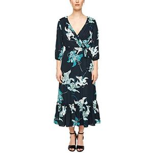 s.Oliver BLACK LABEL Damesjurk voor speciale gelegenheden, Dark Blue Aop, 36