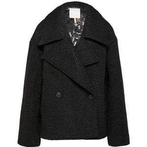 Buitenjas - Oversized Bouclé Caban Jas - Trenchcoat
