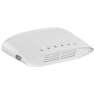 D-Link DGS-1005D/E DGS-1005D 5-Port Gigabit Switch Desktop (10/100/1000 Mbit/S Single 5 Port Zwart), Wit