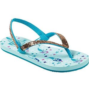 Reef Little Stargazer Prints Sandalen voor meisjes, Aqua Mermaids, 21/22 EU