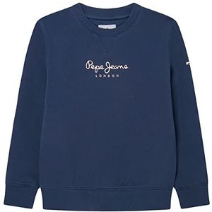 Pepe Jeans Eddie Crew Sweatshirt voor jongens, blauw (jarman), 4 Jaar