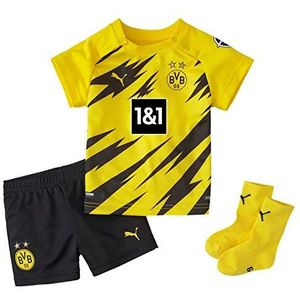 PUMA BVB Home Baby-Kit w.Sponsor w.Hanger New T-Shirt, Cyber Yellow Black, 62, Cyber Yellow-Puma Black