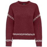 Only - Amanda Life - Gebreide Pullover - Mêlee - Comfort Fit - Lange Mouwen