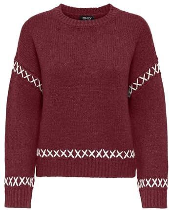 Only - Amanda Life - Gebreide Pullover - Mêlee - Comfort Fit - Lange Mouwen