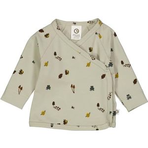 Müsli by Green Cotton Baby-jongens Mini Me Forest Cardigan T-shirt, Soft Green/Mustard/Bark, 44