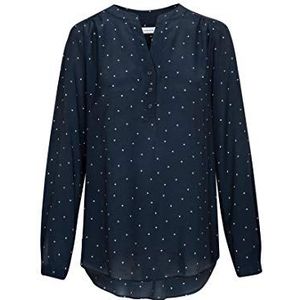 Seidensticker Modieuze damesblouse met V-hals, regular fit, lange mouwen