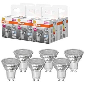 OSRAM LED Spot Reflector Superstar PAR16 50 dimbaar, 4000 K neutraal wit, 3,7 W, GU10, 36°, 350 lm, 15.000 h, voor spotverlichting, accentverlichting,6-Pack