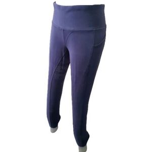 Cwell Equine Nieuwe Siliconen Grip Paardrijden/Yoga/Gym/Sport/Leggings Panty Rijbroek + Telefoon Pocket Navy Large UK 14