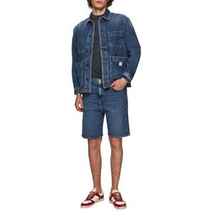 LTB Jeans Hayes Jeansjack voor heren, modern, gemaakt van katoenmix, slim fit, maat 2XL, blauw, XXL