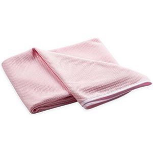 Italbaby Plain Piqué deken voor kinderwagen, roze, meerdere kleuren, één maat