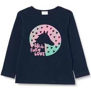 s.Oliver T-shirt voor meisjes met lange mouwen, blauw, 92 cm