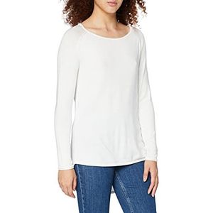 ONLY T-shirt voor dames Onlmila Lacy L/S lange trui met lange mouwen, wit (Cloud Dancer), M