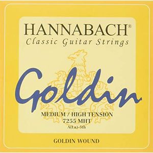 Hannabach 652725 klassieke gitaarsnaren serie 725 Medium/High Tension Goldin - A5