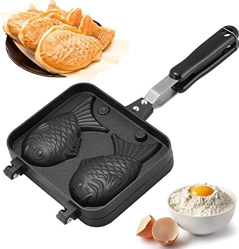 Non-stick wafelijzer aluminium bakvorm cake bakvormen met 2-zijdige visvorm non-stick bakvormen wafel cake maker pan