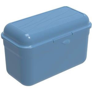 Rotho Fun lunchbox 1.75l met kliksluiting, Kunststof (PP) BPA-vrij, blauw, 1.75l (19.5 x 10.5 x 12.5 cm)