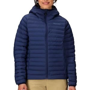 Marmot Dames Wm's Echo Featherless Hoody, Warme Puffy Jacket, geïsoleerde winterjas met capuchon, waterafstotende gewatteerde parka, lichtgewicht inpakbaar jack voor buiten, winddicht, Arctic Navy, L