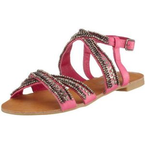 Buffalo Kid Leather 309-8831, damessandalen/fashion sandalen, Pink Pink147, 41 EU