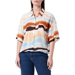 TOM TAILOR Denim Dames batik hemdblouse 1031337, 29568 - Multicolor Batik, XL