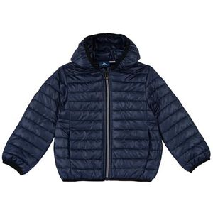 Chicco, Kinderjas met capuchon en praktische ritssluiting, met moderne en modieuze patronen, machinewasbaar, kinder- en jeugdkleding, ontworpen in Italië, Blauw (1), 4 jaar