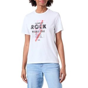 ONLY Onllucia Reg S/S Top JRS T-shirt voor dames, wit, XL