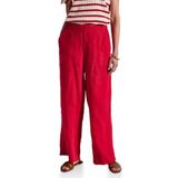 Street One - Wide Legs - Linnen Broek - Rood - Dames
