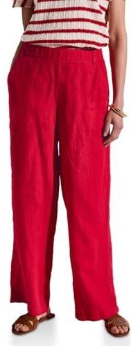 Street One - Wide Legs - Linnen Broek - Rood - Dames