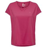Only Play T-shirt voor dames, losse sporttop, Raspberry Sorbet, S