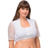 Ulla Popken - Dirndlblouse - Sneeuwwit - Grote Maten