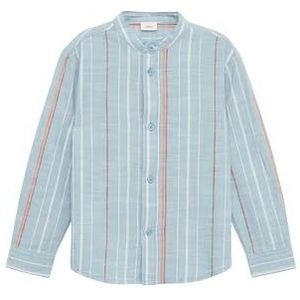 Shirt - Gestreept - Katoen - Lange Mouwen - Normale Pasvorm