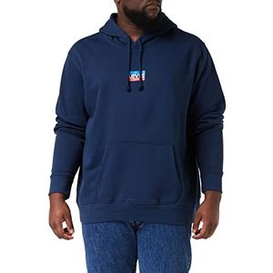 Levi's Standard Graphic Sweatshirt Hoodie Mannen, Mini Sportswear Dress Blues, S