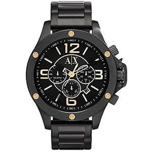 Armani Exchange Chronograph Black roestvrijstalen horloge