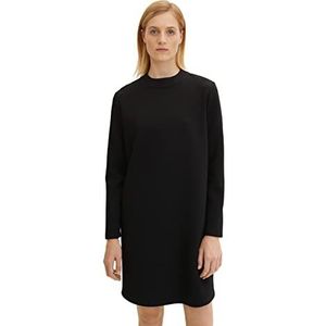 TOM TAILOR Dames Basic jurk 1034555, 14482 - Deep Black, 36