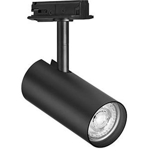 LEDVANCE TRACKLIGHT railsysteem armatuurkop, zwart, met GU10-voet, kan worden uitgerust met een normale of slimme lamp, slim, WiFi, loft-achtig ontwerp, IP20-bescherming