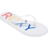 Roxy - Sandy - Teenslippers - White/Rainbow Monogram - Synthetisch