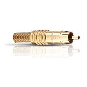 Oehlbach CJG 65 Cinch-stekker voor kabeldoorsnede tot 6,5 mm goud