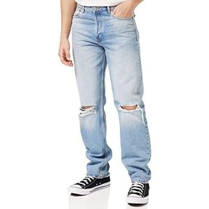 Dr. Denim Dash Jeans voor heren, Stone Cast Gebruikt Gescheurd, 33W / 30L