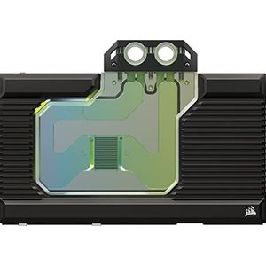 Corsair Hydro X Series XG7 RGB 3090 Ti FOUNDERS EDITION GPU-waterblok - Voor NVIDIA GeForce RTX 3090 Ti FE (Vernikkelde koperen koelplaat, Vooraf aangebrachte koelpasta en koelpads) Zwart