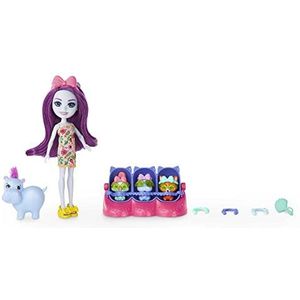 ​Enchantimals poppen, Baby's Beste Vriendjes speelsets, kleine pop, dierenvriendje, 3 babydieren en accessoires, verrassing, cadeaus voor kinderen HNW97