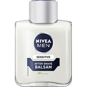 Nivea Men Sensitive After Shave balsem (100 ml), kalmerende aftershave, huidverzorging na het scheren met kamillle en vitamine E