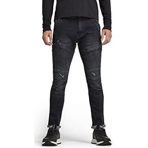 G-STAR RAW heren strakke jeans Rackam Skinny, Grijs van middelbare leeftijd vernietigd, 32W / 30L